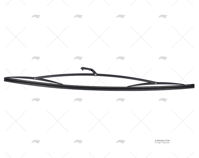 SPAZZOLA TERGICRISTALLO  508mm INOX NERA