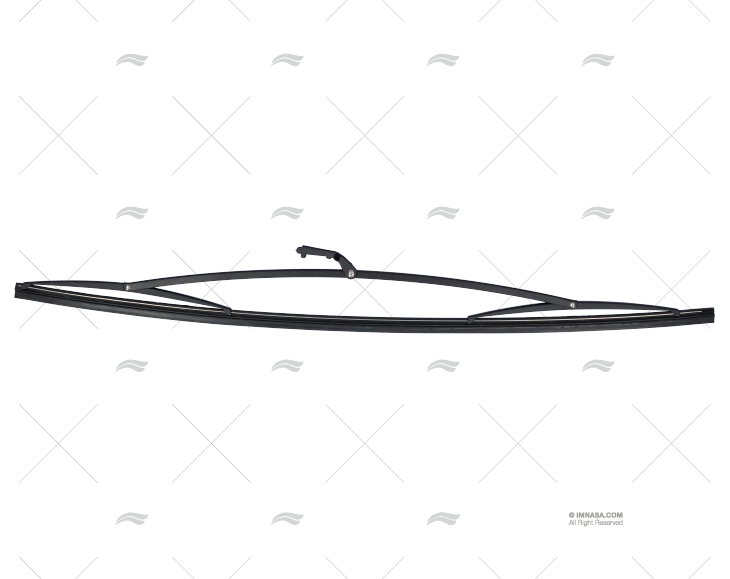 SPAZZOLA TERGICRISTALLO  508mm INOX NERA