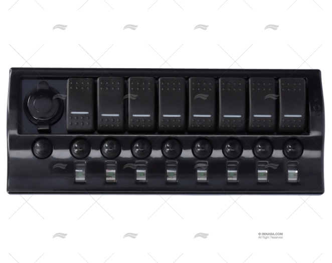 PAINEL INTERRUPTOR 9 C/MAGNETOTÉRMICO 12V