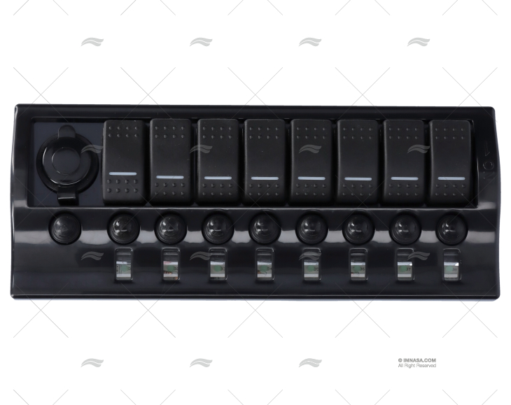 PAINEL INTERRUPTOR 9 C/MAGNETOTÉRMICO 12V