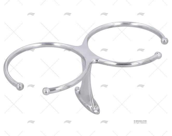 SUPORTE COPO X 2 INOX SS 316 SUPERFÍCIE