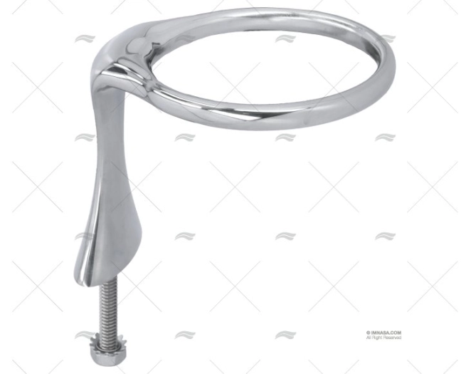 SUPPORTO BICCHIERE X 1 INOX SS 316 PASSACOPERTE 82