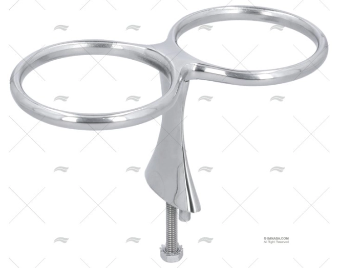 SUPORTE COPO X 2 INOX SS 316 COBERTURA 82