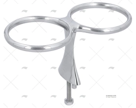SUPORTE COPO X 2 INOX SS 316 COBERTURA 82