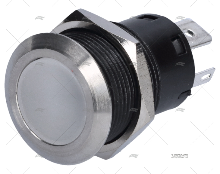 INTERRUPTEUR LED PUSH 20A FOND BLEU