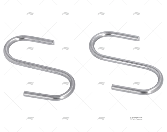 SS S HOOK 1/8" x 2" 10pcs