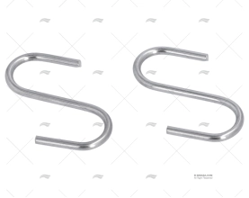SS S HOOK 1/8" x 2" 10pcs