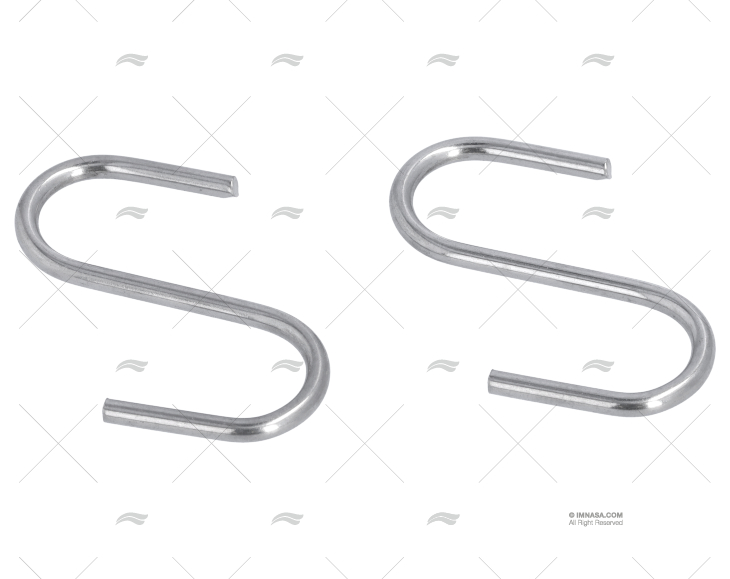 SS S HOOK 1/8" x 2" 10pcs