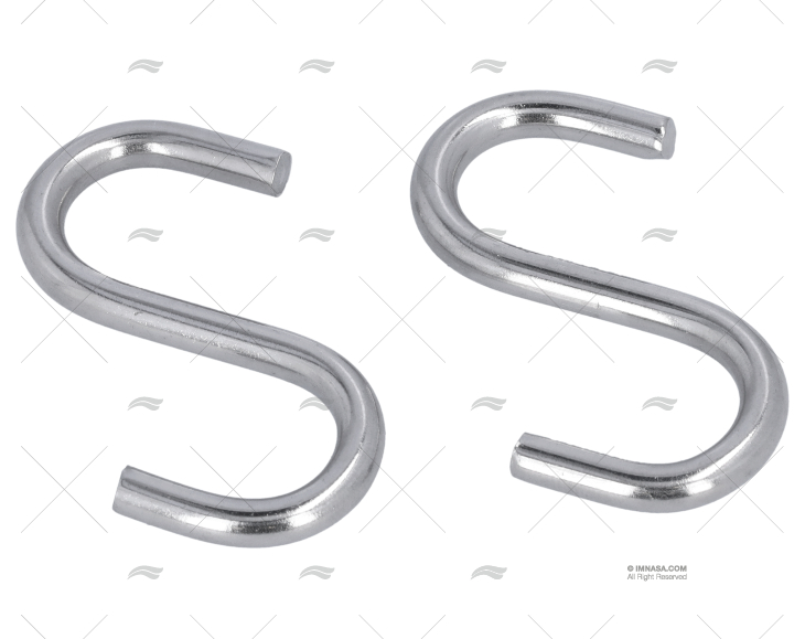 SS S HOOK 3/16"X2"  10pcs