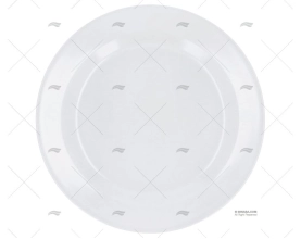 MELAMINE DINNER PLATE WHITE NON SLIP 6pc