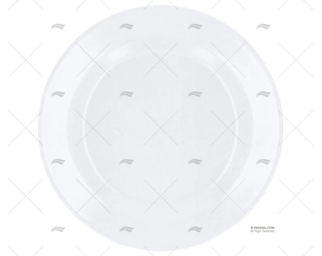 MELAMINE BREAKFAST PLATE WHITE NON SLIP