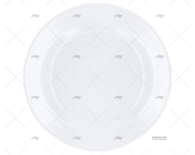 MELAMINE BREAKFAST PLATE WHITE NON SLIP
