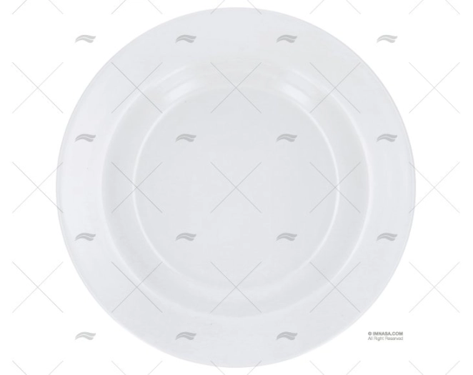 PRATO FUNDO MELAMINA BRANCO ANTIDERRAPANTE. 6pcs