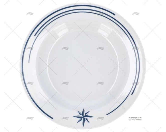 MELAMINE SOAP PLATE WIND ROSE 6pcs