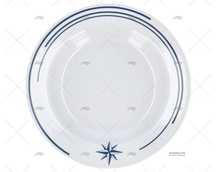 MELAMINE SOAP PLATE WIND ROSE 6pcs