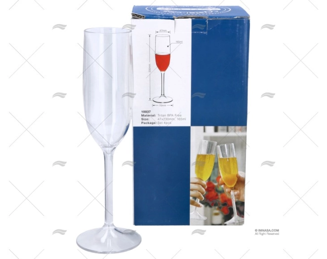 WINE GLASS TRITAN 47x230mm SET 4pcs