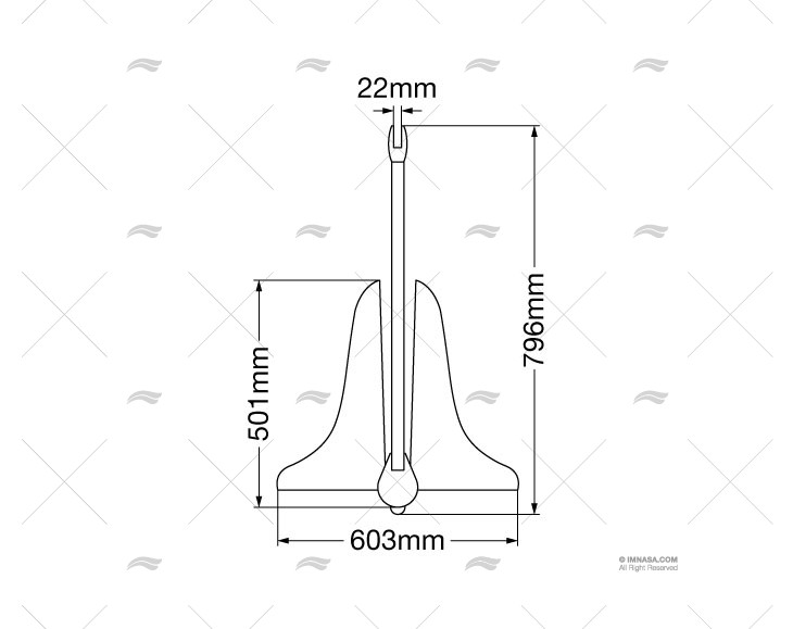 ORCA ANCHOR SS 316 15Kg MARINE TOWN