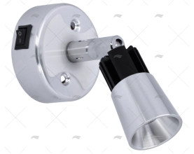 LUCE DI LETTURA LED ALLUMINIO DIAM 60MM C/INTERRUTTORE