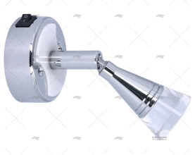 SPOT LIGHT LED ALU DIAM 60MM W/SWITCH 12