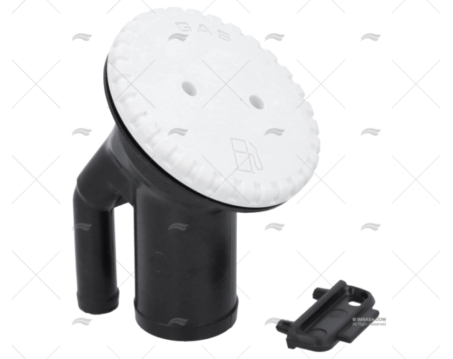 TAPPO BENZINA C/ANGOLO 38mm BIANCO PERKO