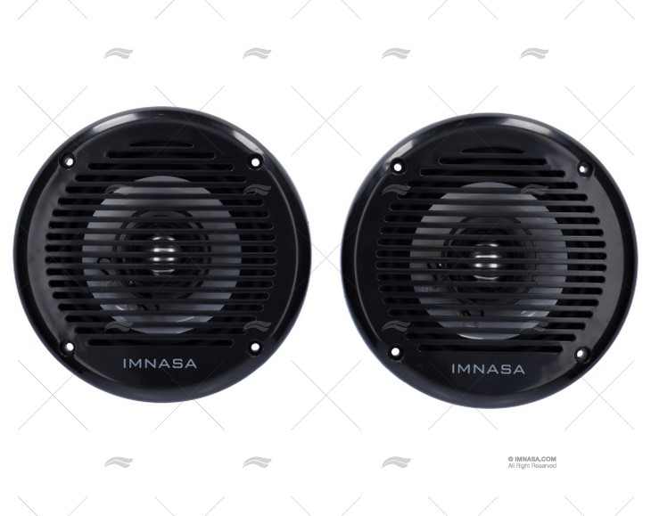 ALTOPARLANTE 2Pz. 80W 166mm IP44 NERO LED