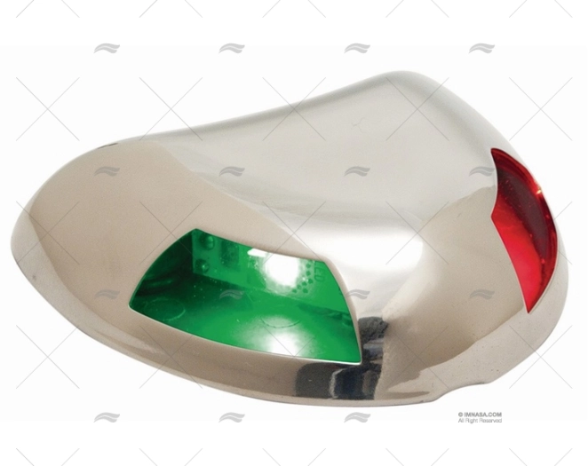 LUCE DI NAVIGAZIONE BICOLORE LED INOX PERKO