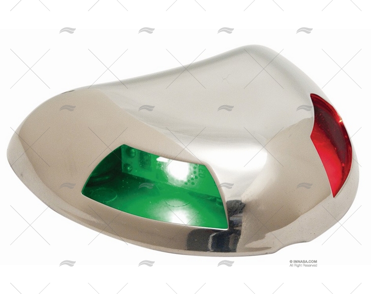 LUCE DI NAVIGAZIONE BICOLORE LED INOX PERKO