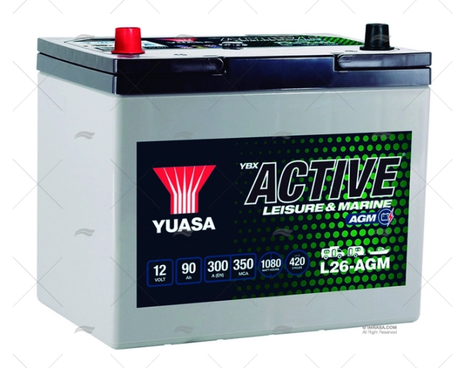 BATTERIA  90A AGM GS 90A-300 YUASA