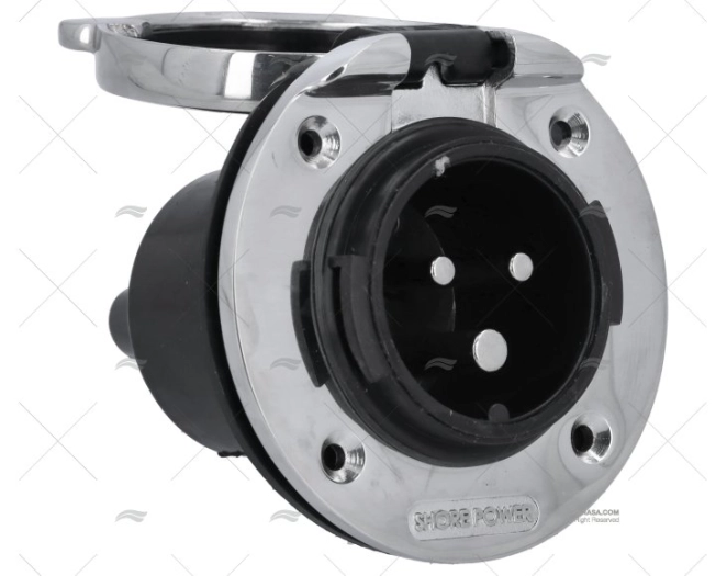 BASE PRESA DI BANCHINA CE INOX 16A/250V RATIO ELECTRIC