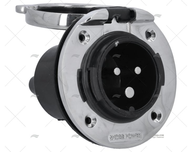 BASE TOMADA DE CAIS CE INOX 16A/250V RATIO ELECTRIC