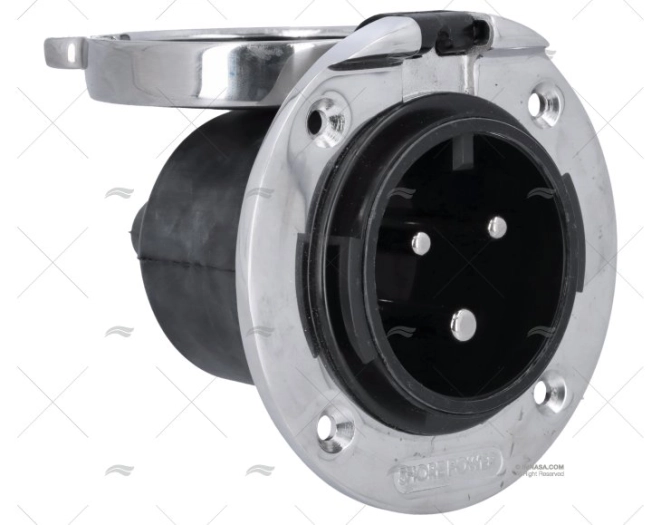 BASE TOMADA DE CAIS CE INOX 50A/250V RATIO ELECTRIC