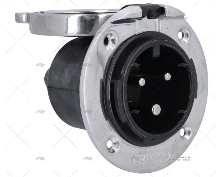 BASE TOMADA DE CAIS CE INOX 50A/250V RATIO ELECTRIC