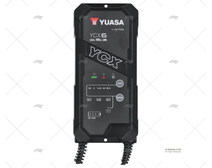 CARREGADOR 12V   6A 1SAÍDA YUASA