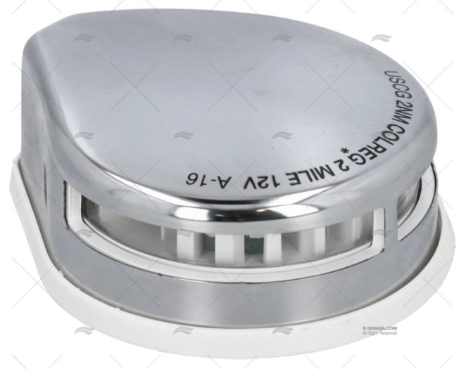 BI-COLOR LED LIGHT SS W/WHITE SEAL 12V
