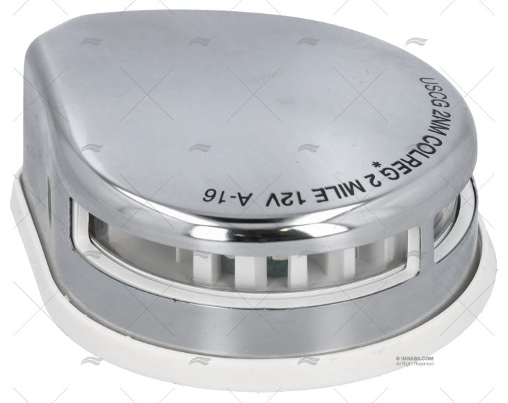 BI-COLOR LED LIGHT SS W/WHITE SEAL 12V