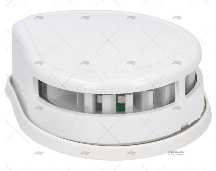 FEU BICOLORE LED BLANC A/JOINT BLANC 12V