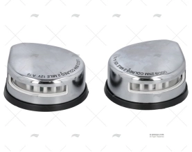 JOGO BABOR/ESTIBORDO LED INOX C/JUNTA PRETA 12V