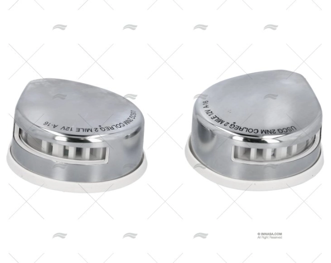 RED/GREEN LED SS W/WHITE SEAL 12V