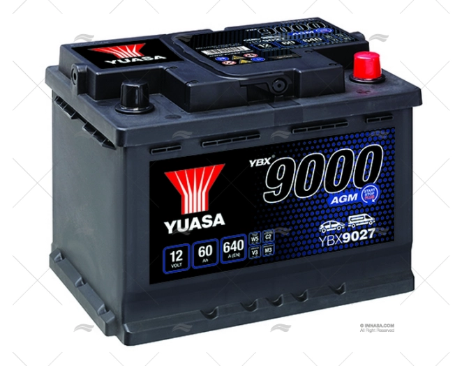 BATTERIA  60A AGM YUASA