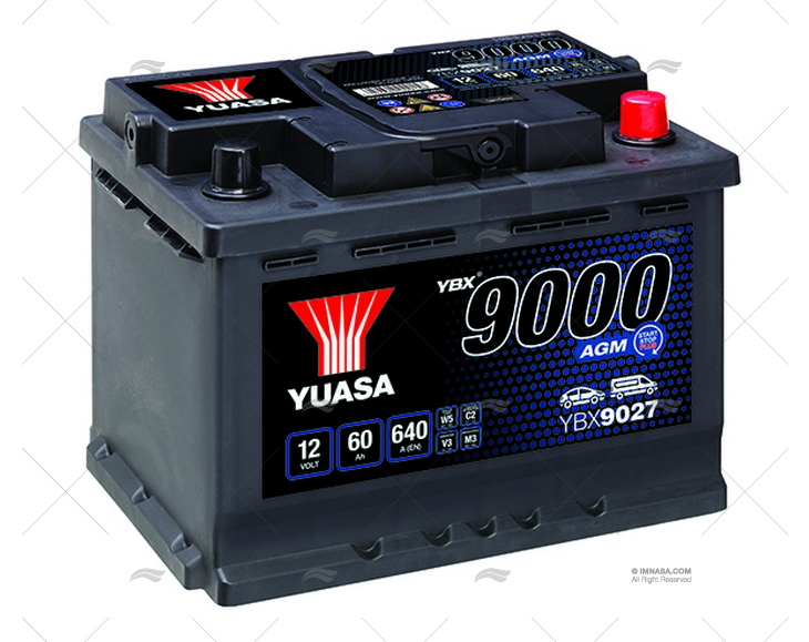 BATTERIA  60A AGM YUASA