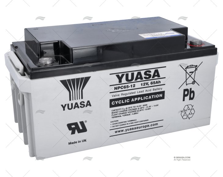 BATTERIA  65A AGM YUASA