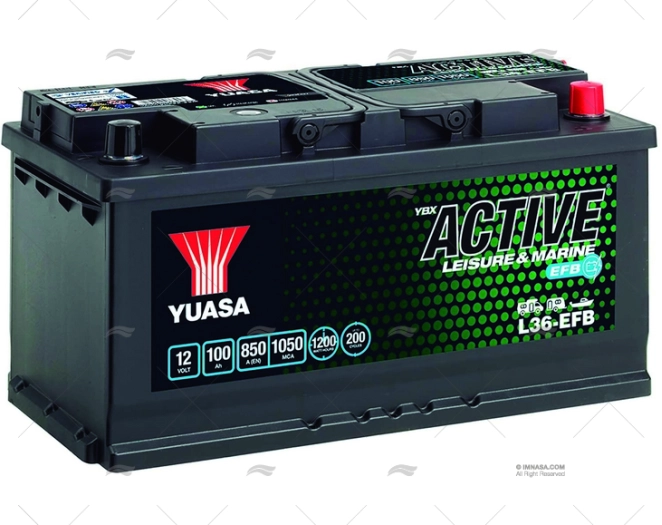 BATTERY YUASA EFB 100A YUASA