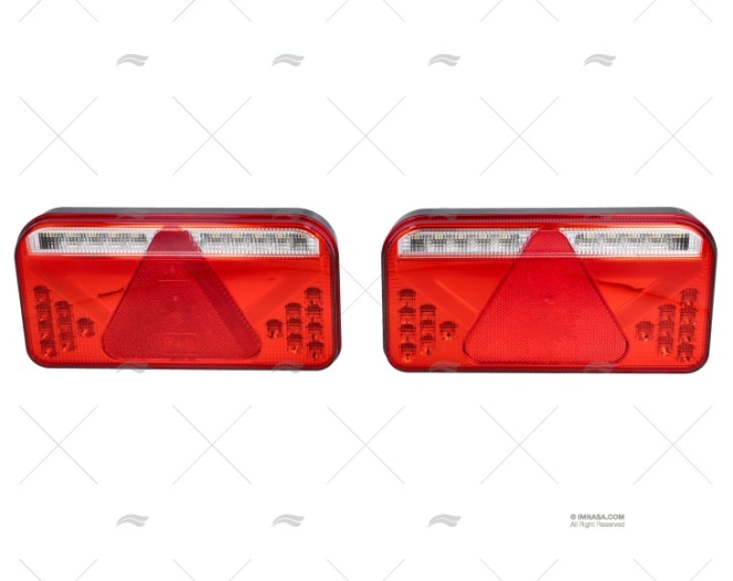 KIT LUZES REBOQUE 12/24V RETANGULARES