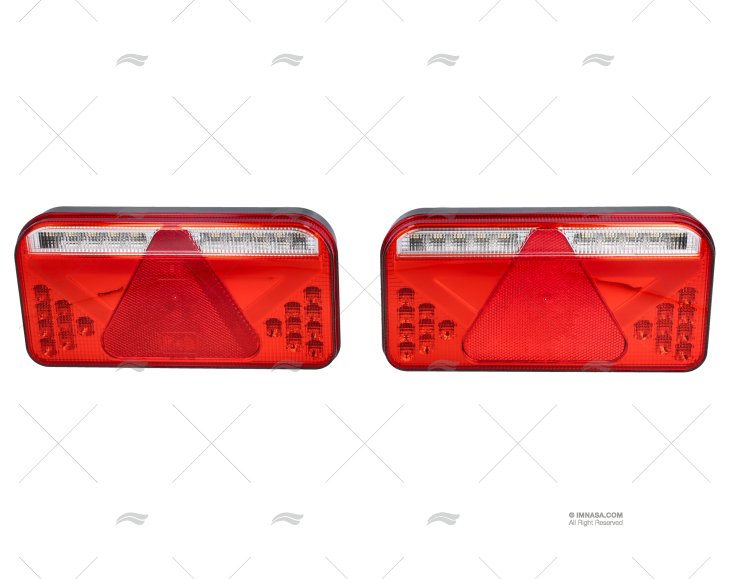 KIT LUZES REBOQUE 12/24V RETANGULARES