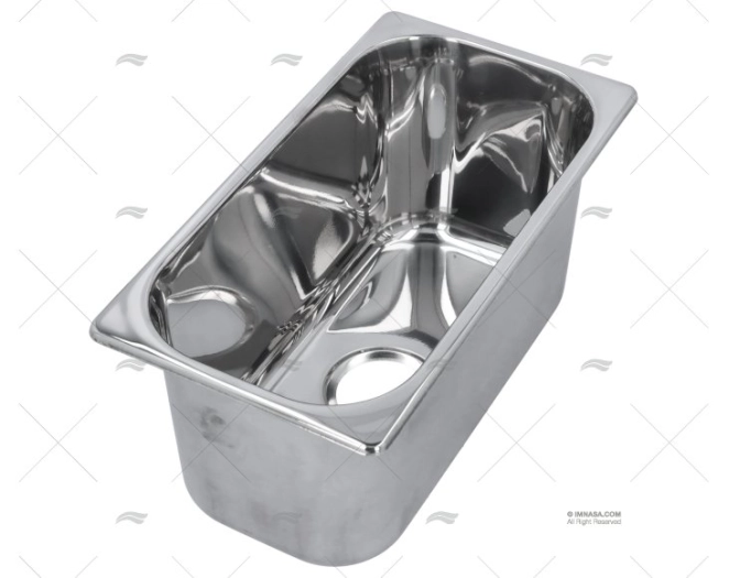 LAVELLO RETTANGOLARE INOX 320 x 170 mm BARKA