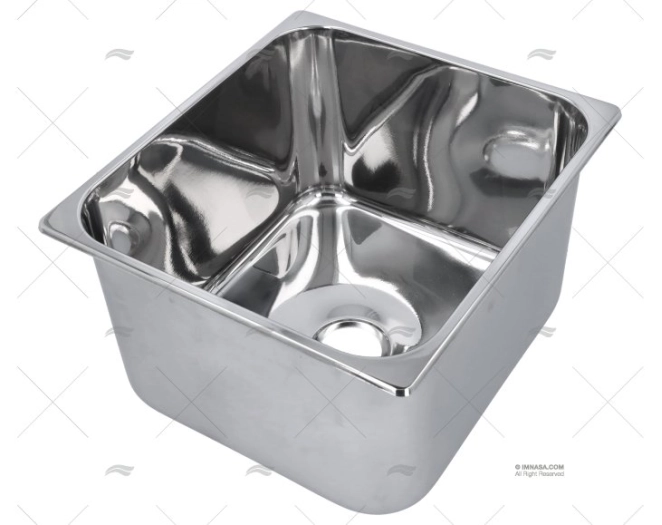 LAVA LOIÇAS RETANGULAR INOX 350 x 320 mm BARKA