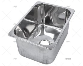 LAVA LOIÇAS RETANGULAR INOX 360 x 265 mm BARKA