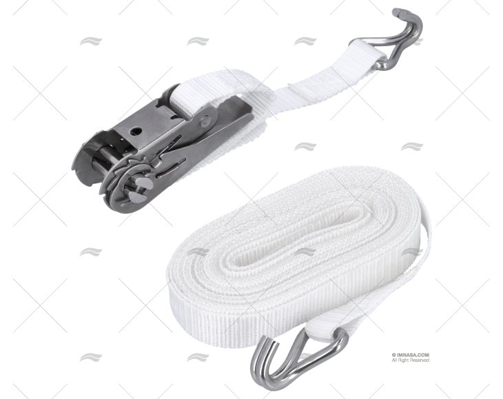 CORREIA 25mm 6,0MT AMARRA 900KG GANCHO SS