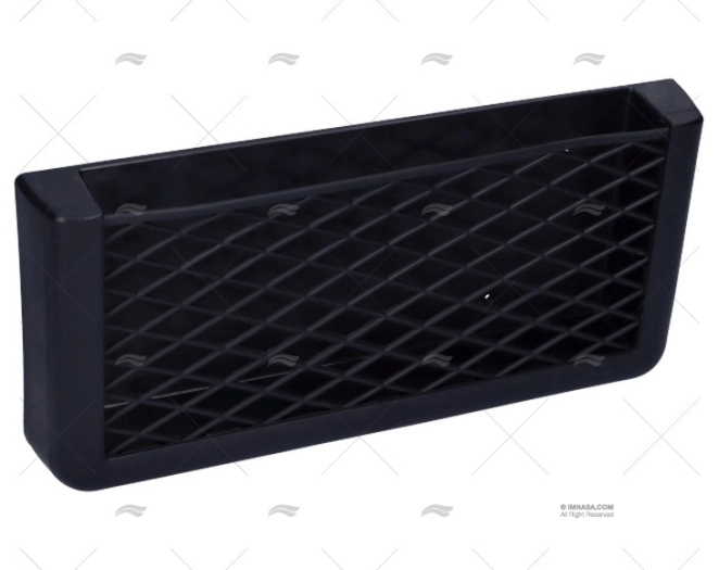 PORTA OBJETO PRETO 270x115x32 mm