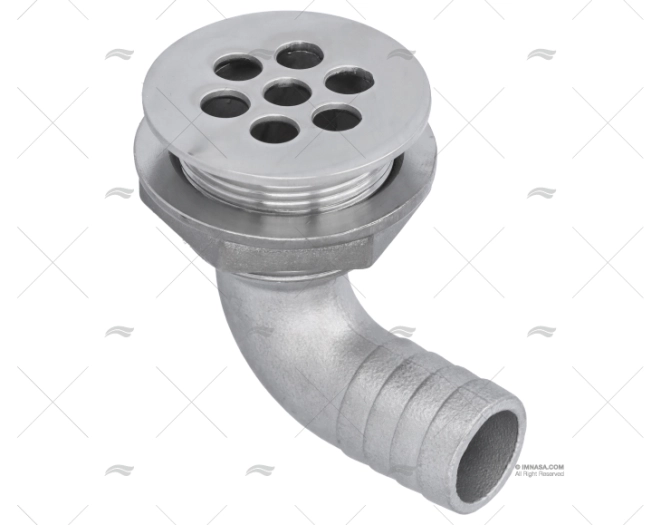DRAIN ELBOW  3/4"   STAINLESS 316 90º MARINE TOWN